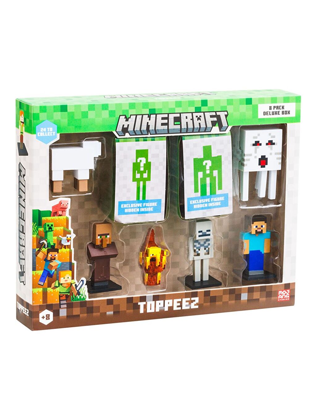 Minecraft 3D Figür Toppeez 8'li Delüks Set MC2070 Model 1-1
