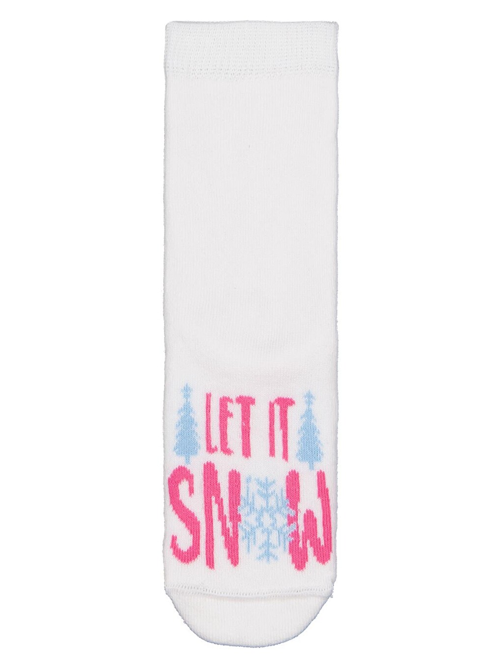 Beyaz Girls Let Snow Havlu 2'li 2-12 Yaş Kız Soket Çorap - Standart-3