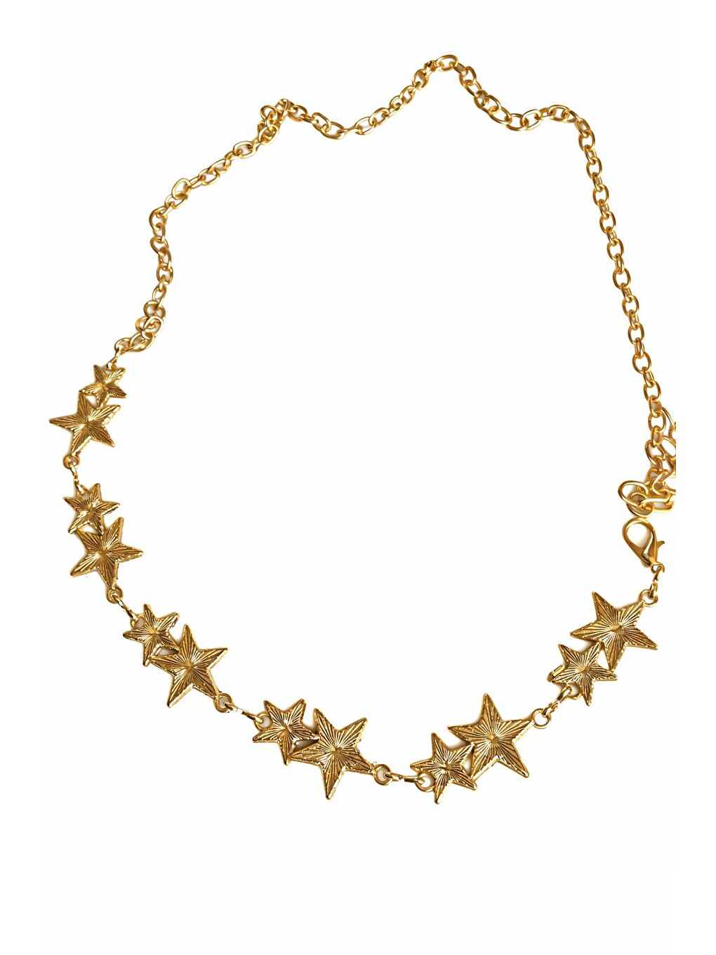 Sarı Yıldızlı Zincir Gold Kemer-1