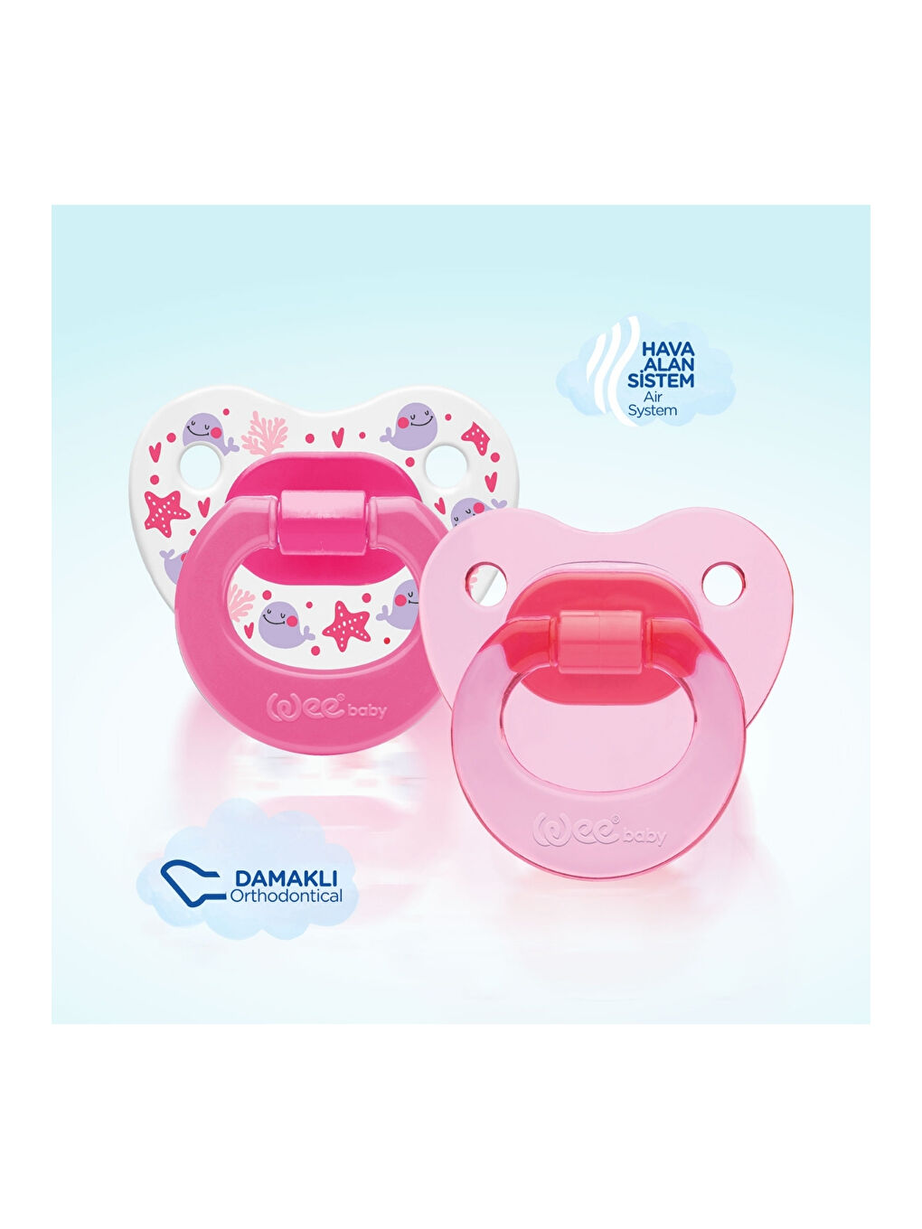 2’li Damaklı Emzik No:2 - KIZ-1