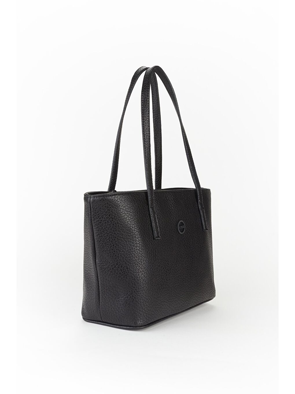 Siyah Kadın Vegan Deri Kova Model Omuz Çantası-1