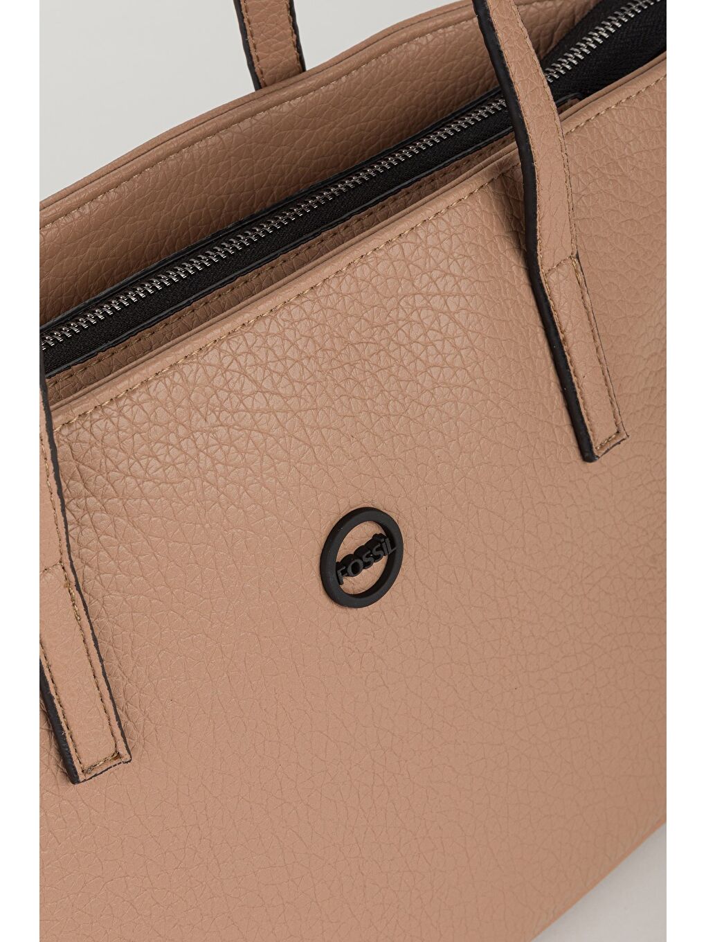 Bej Kadın Vegan Deri Kova Model Omuz Çantası-3