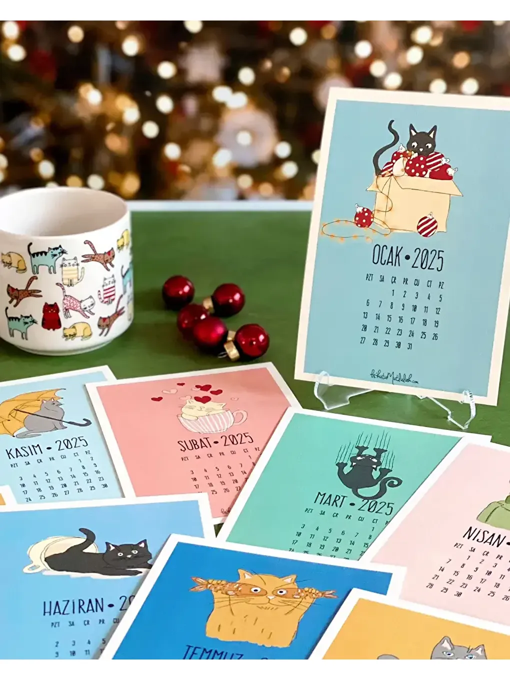 Bikutumutluluk 2025 Kedi Masa Takvimi - 1