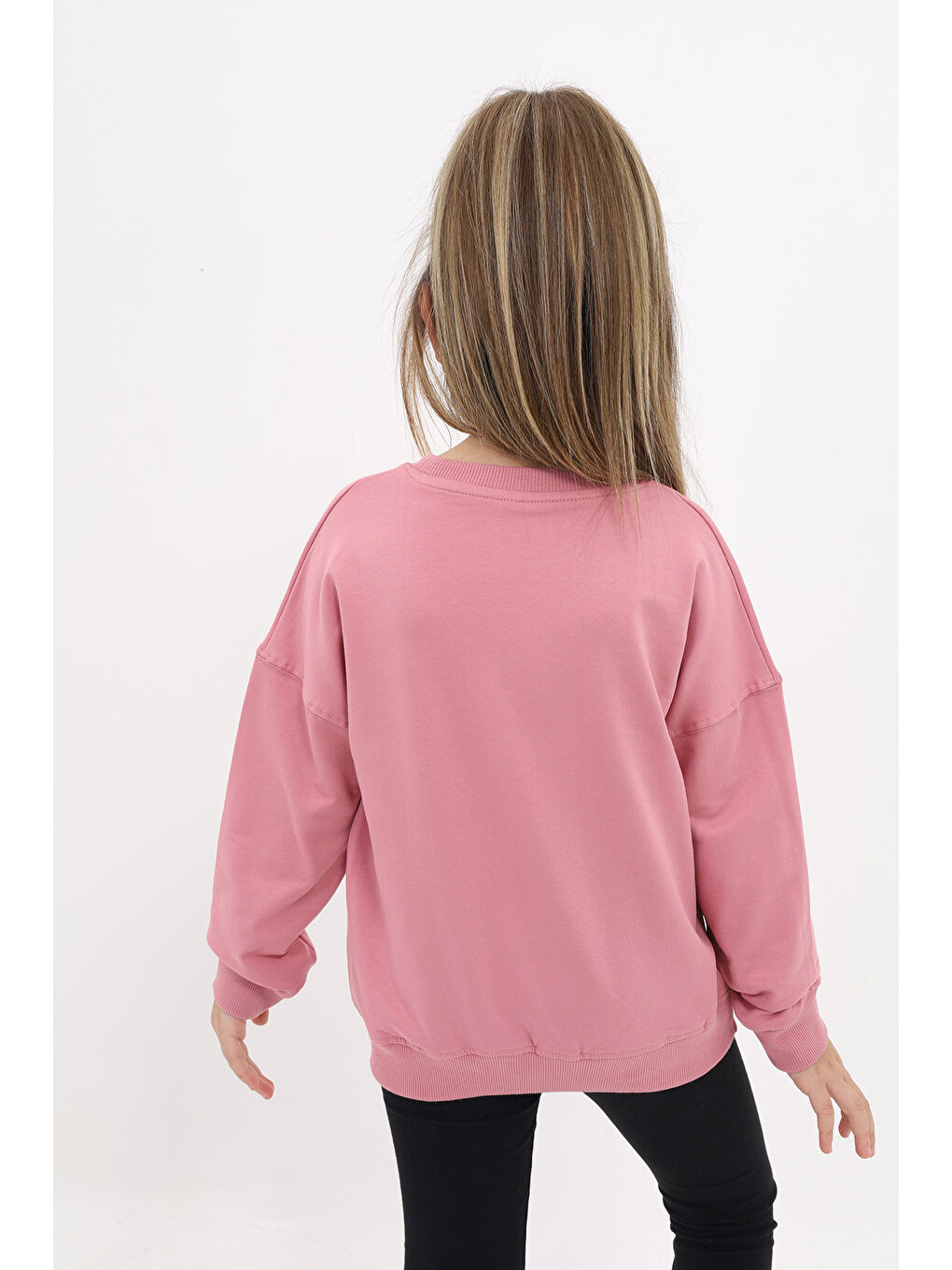 Pembe Kız Çocuk Sweatshirt-2