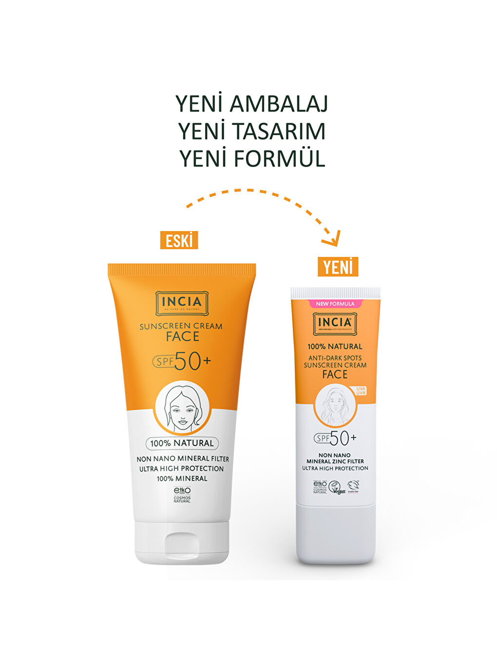 %100 Doğal Yüz Güneş Kremi Leke Karşıtı Aydınlatıcı Mineral Filtre UVA1 UVA2 UVB SPF 50+ 30 ml-7