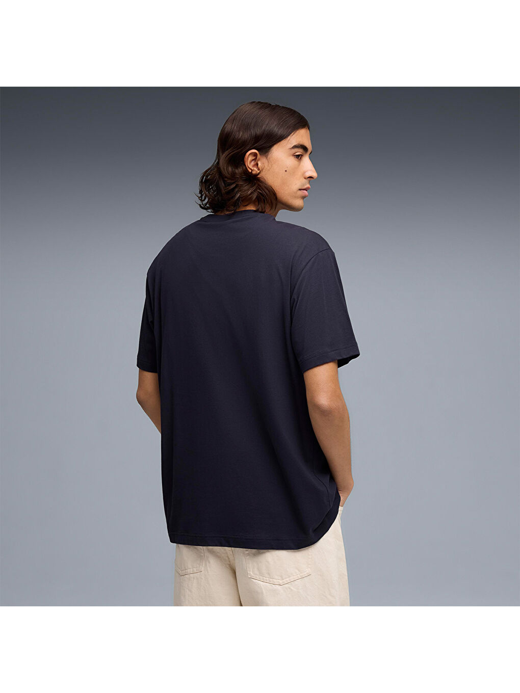 Essential Relaxed No 1 Logo Erkek Lacivert Tişört-1