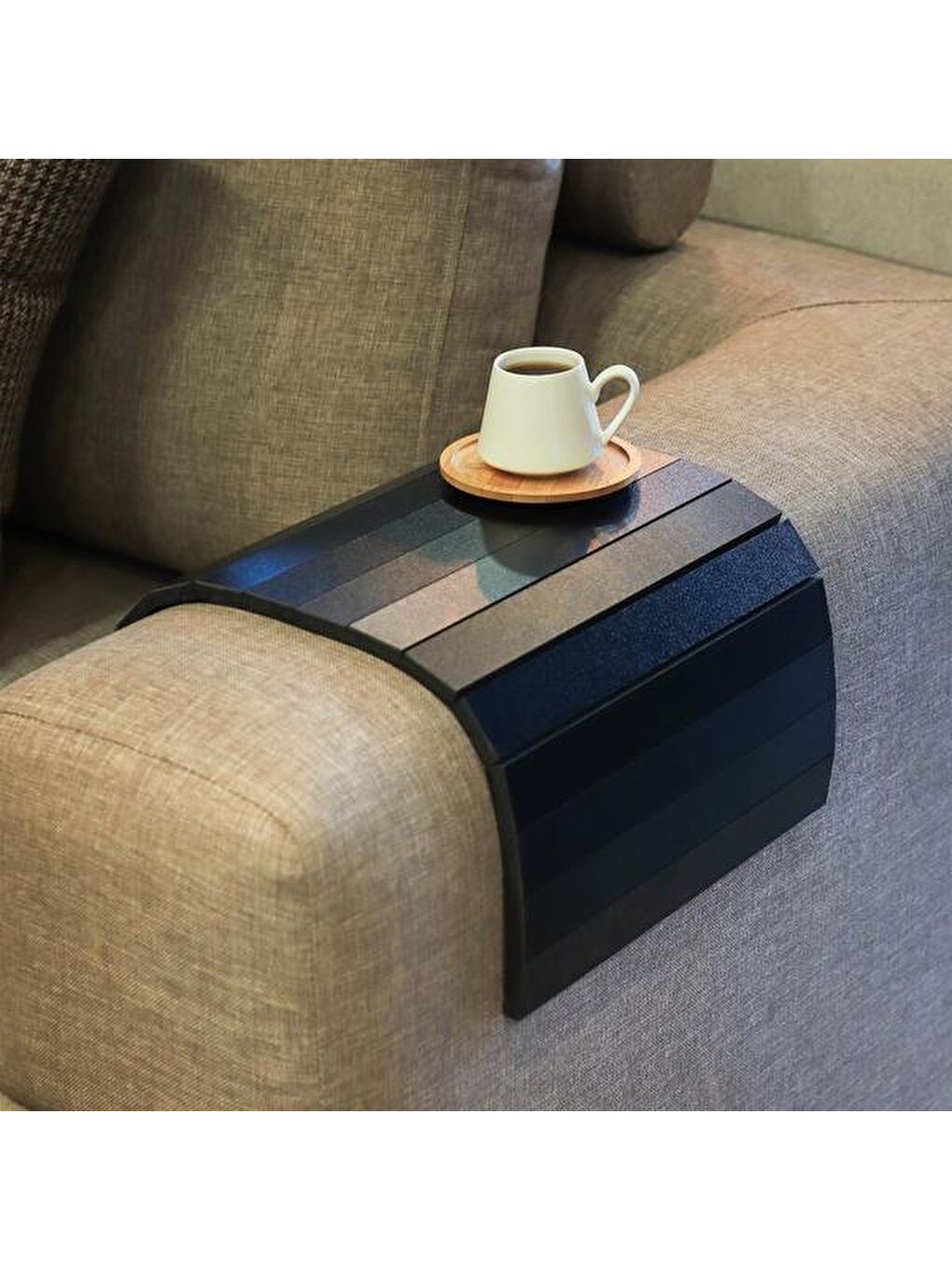 Portatif Koltuk Sehpası - Siyah