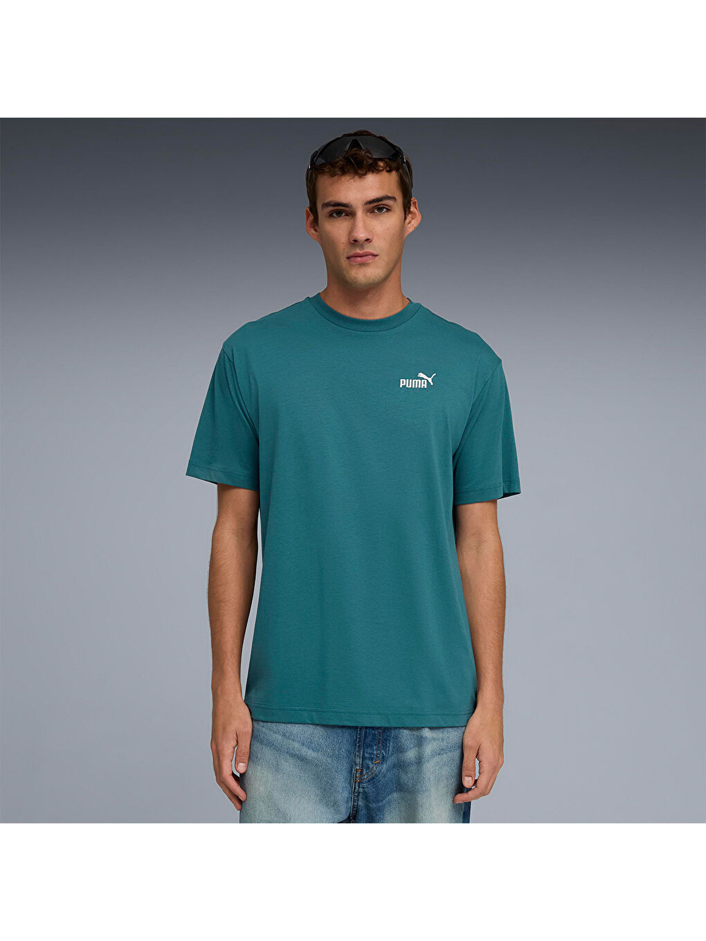 Essential Relaxed No 1 Logo Erkek Yeşil Tişört