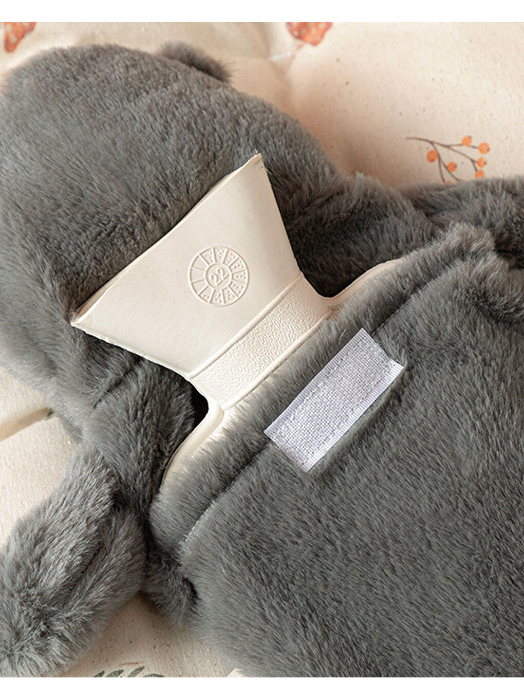 Hipopotam Pelüş Sıcak Su Torbası Gri-1