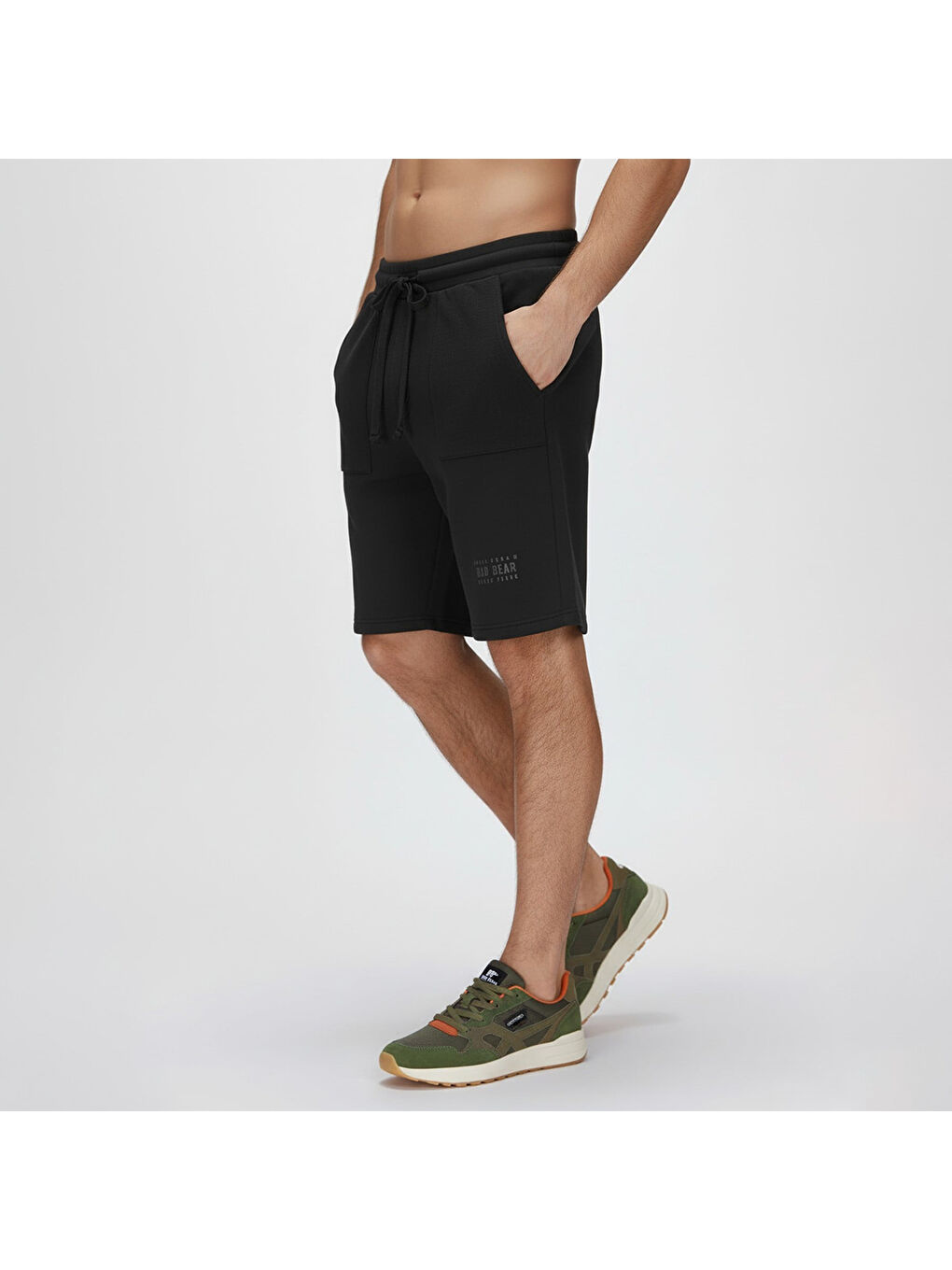 Upside Down Erkek Siyah Şort-1