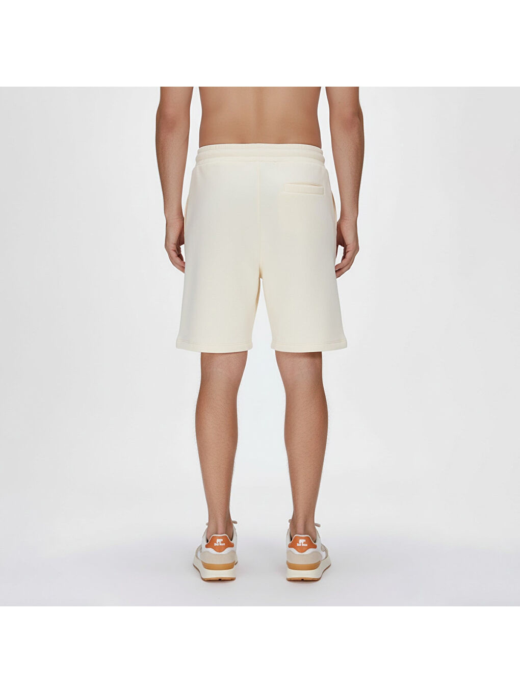 Upside Down Erkek Beyaz Şort-2