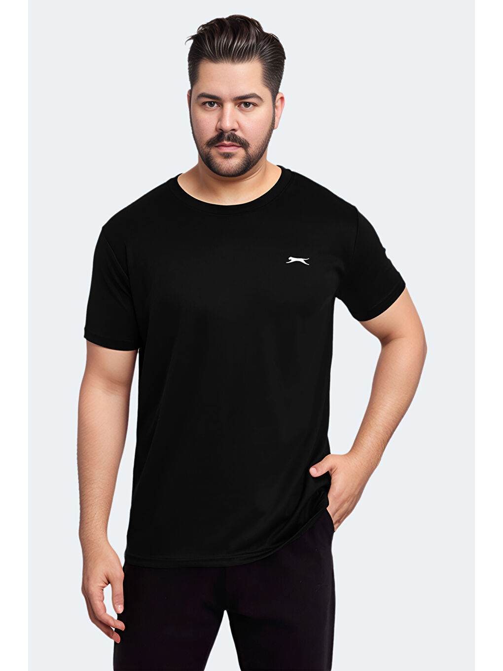 ODALIS IN  Erkek Siyah Büyük Beden Tişört-3