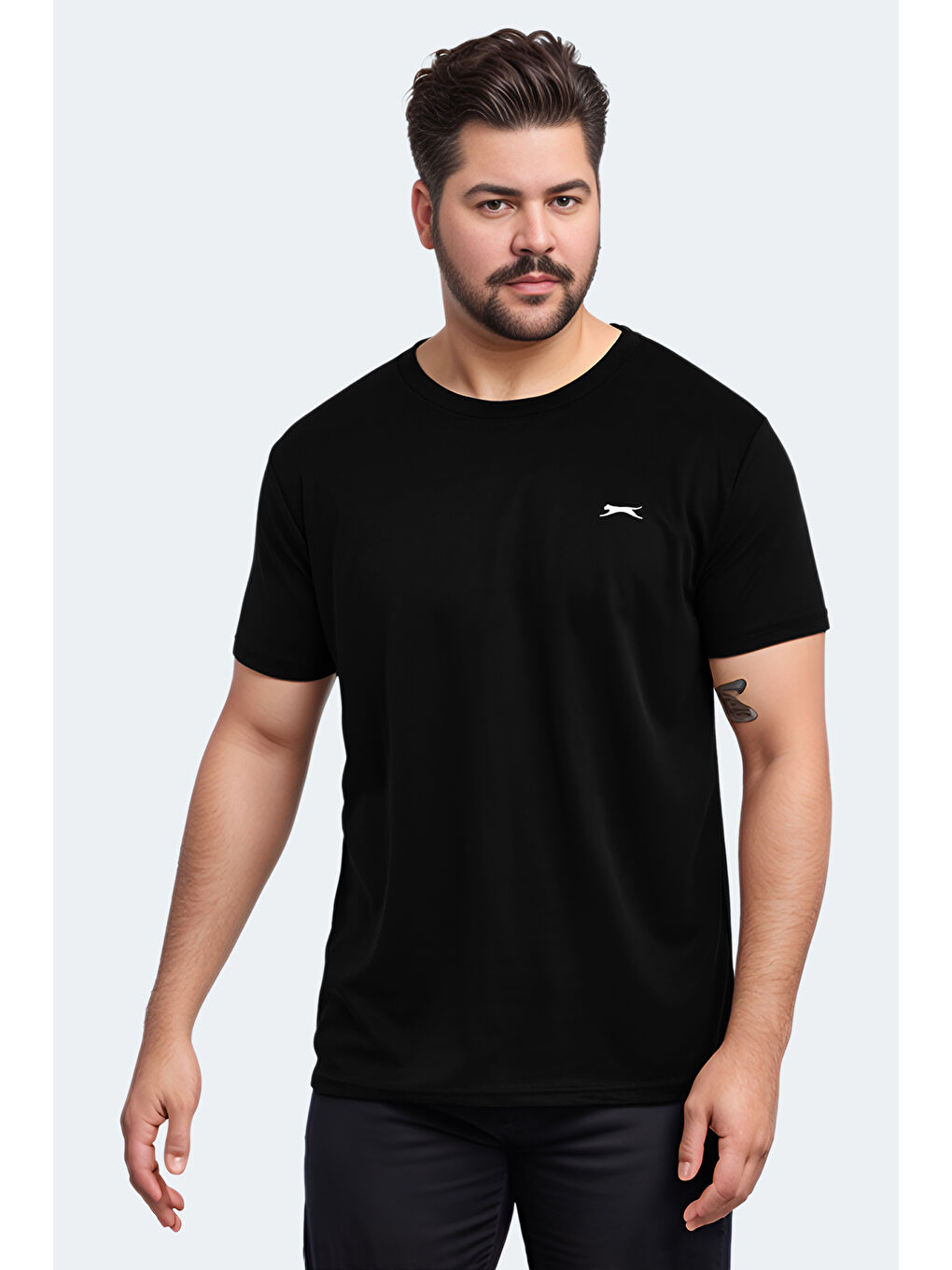 ODALIS IN  Erkek Siyah Büyük Beden Tişört-5