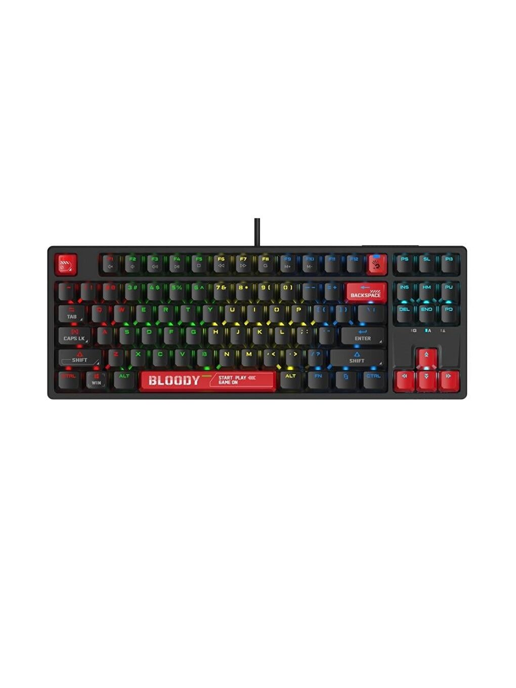 A4-Tech Bloody S87 Mekanik Red Switch RGB Anti Ghosting Kablolu Klavye