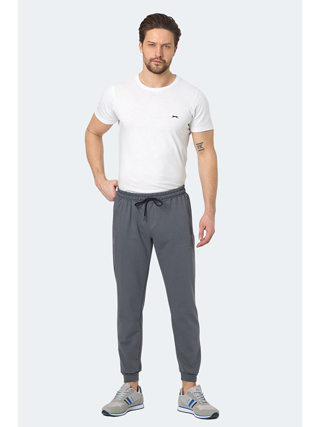 SLAZENGER KISHA Erkek Eşofman Altı Koyu Gri - 3