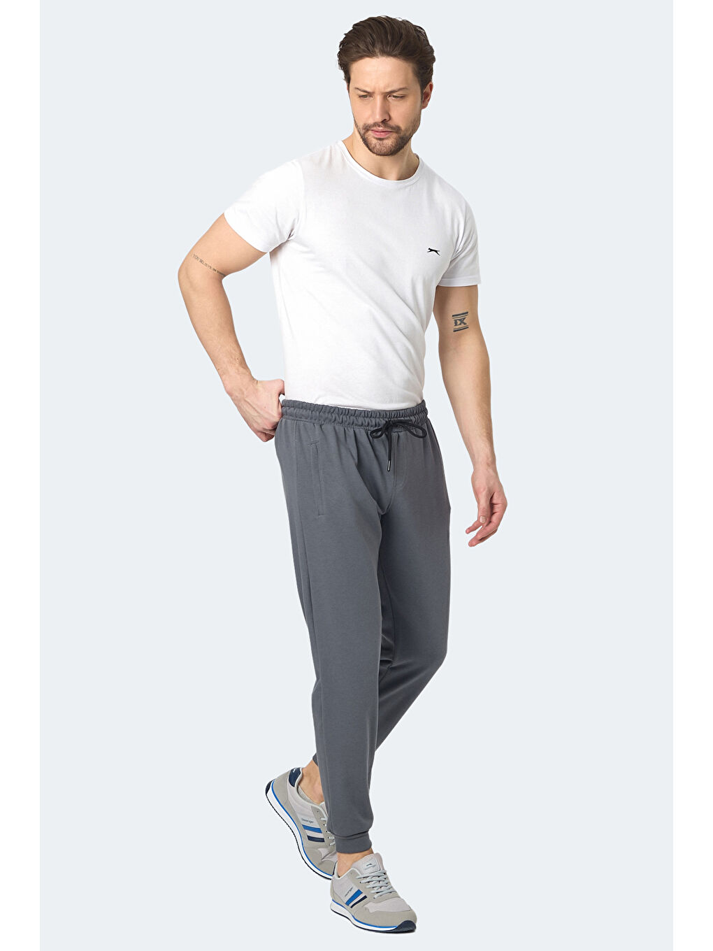 SLAZENGER KISHA Erkek Eşofman Altı Koyu Gri - 6