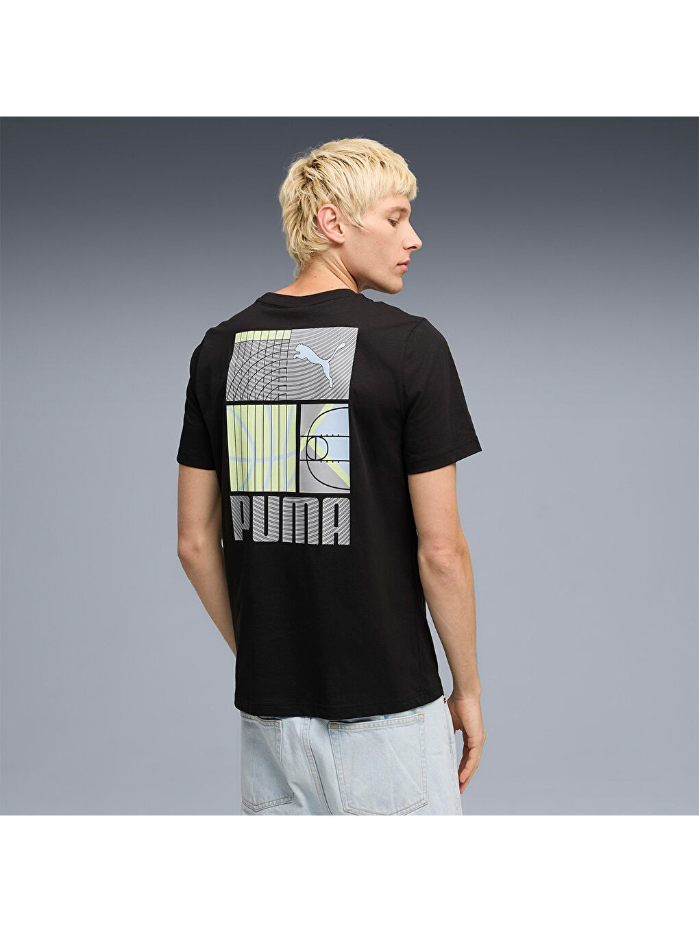 Graphic Erkek Siyah Tişört-1