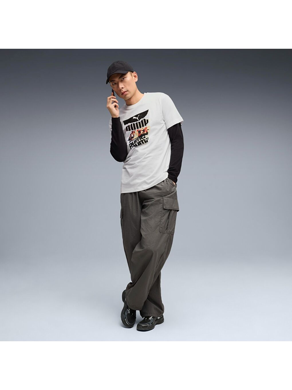 Graphic Erkek Beyaz Tişört-2