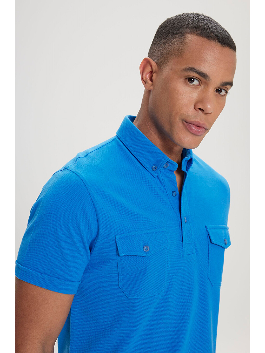 Mavi Erkek Saks Slim Fit Dar Kesim %100 Pamuk Polo Yaka Tişört-2