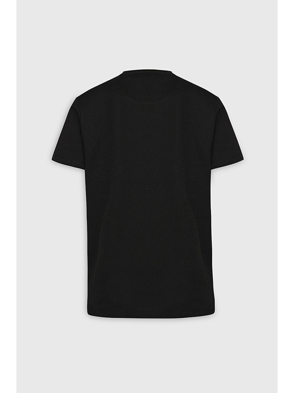 Erkek Siyah Slim Fit Dar Kesim Pamuklu Bisiklet Yaka Tişört-7