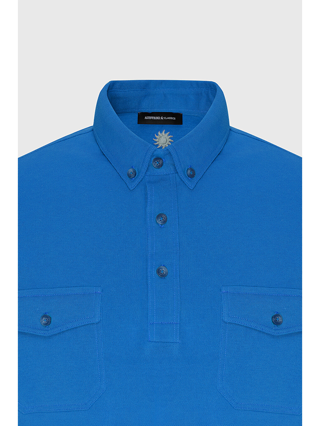 Mavi Erkek Saks Slim Fit Dar Kesim %100 Pamuk Polo Yaka Tişört-5