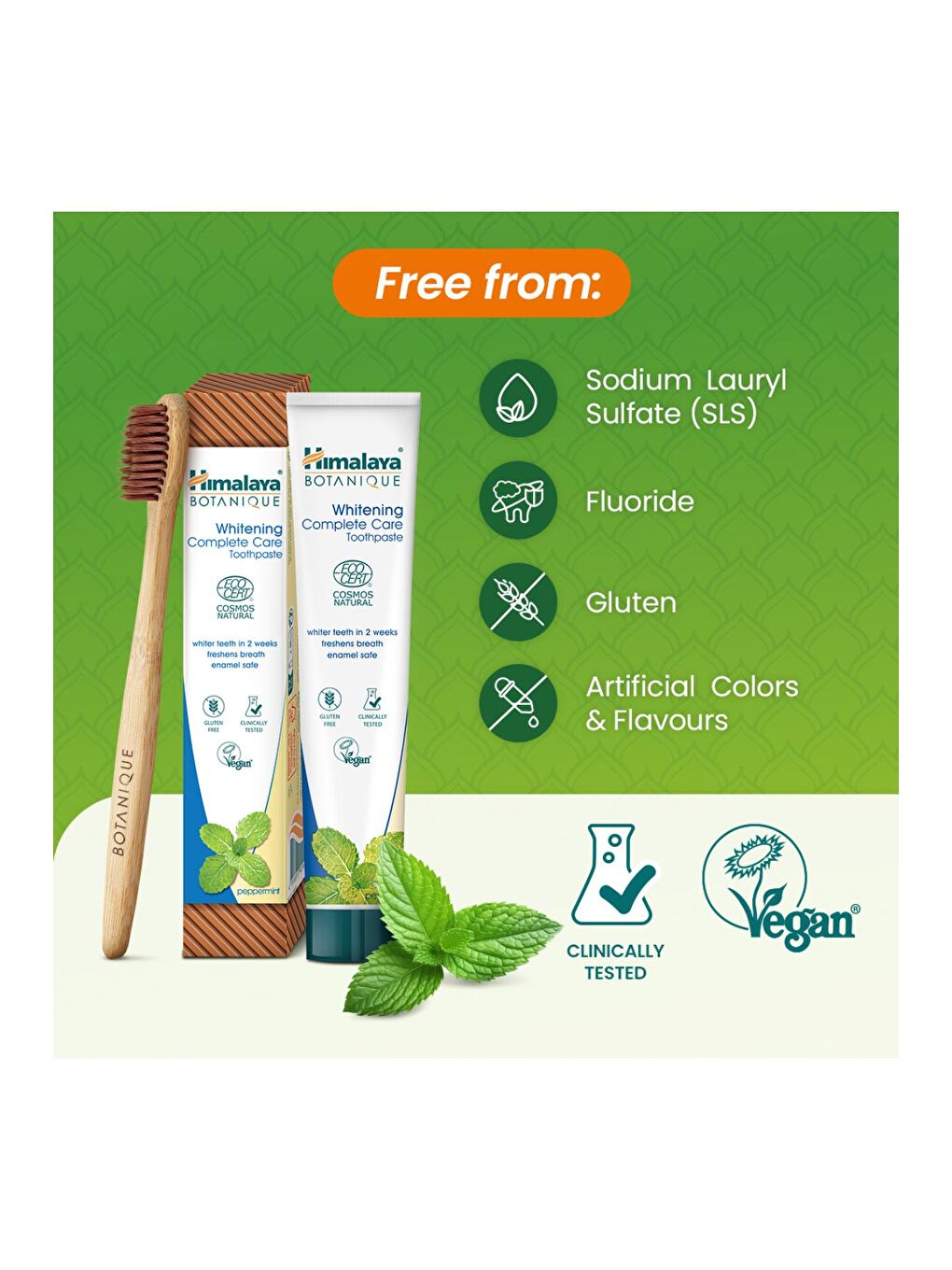 Botanique Beyazlatıcı Komple Bakım Organik Diş Macunu 75ml 2'li Paket | Ecocert Cosmos Sertifikalı-5