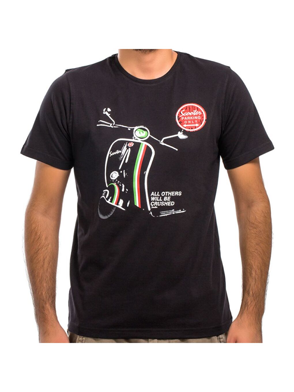 Siyah T-Shirt Scooter