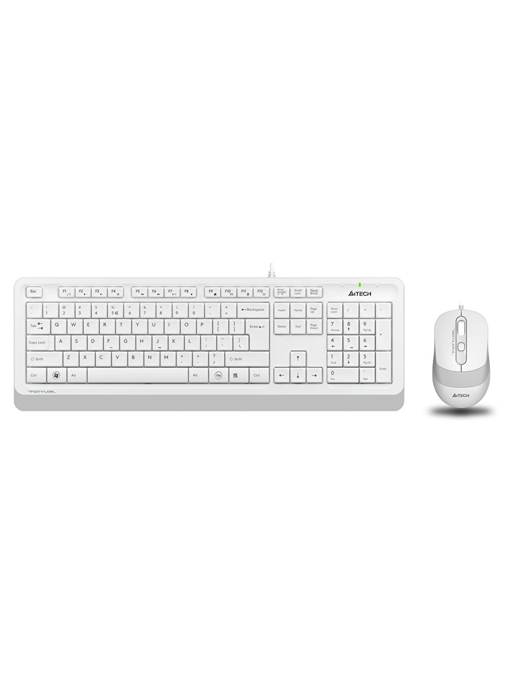 F1010 Kablolu Q Klavye Mouse Set   Beyaz