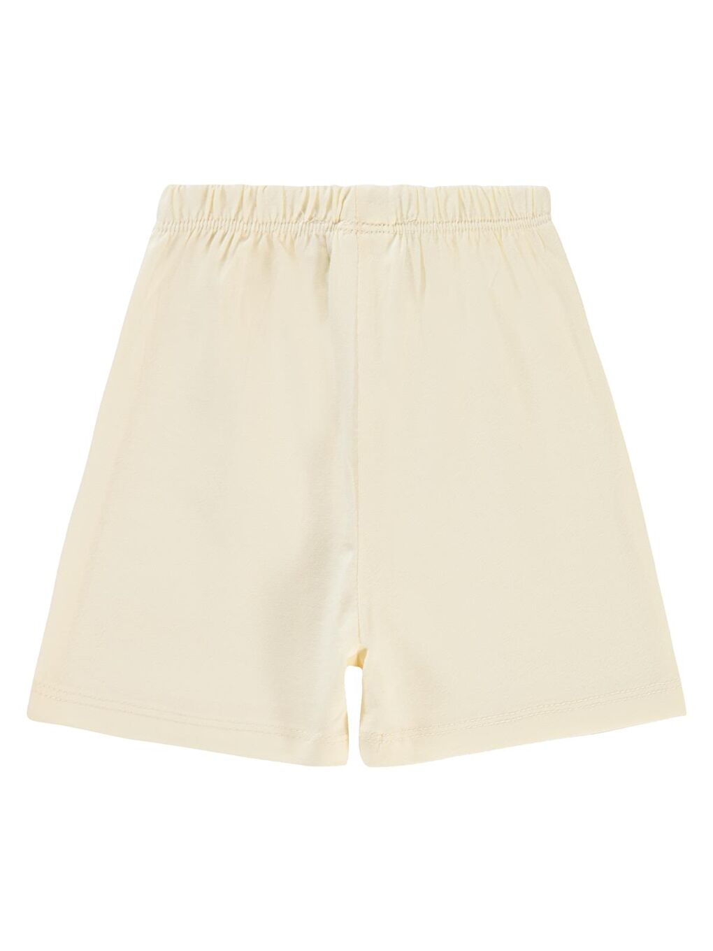 Baby Yandan Dikişli 3-24 Ay Unisex Şort - Ekru-1