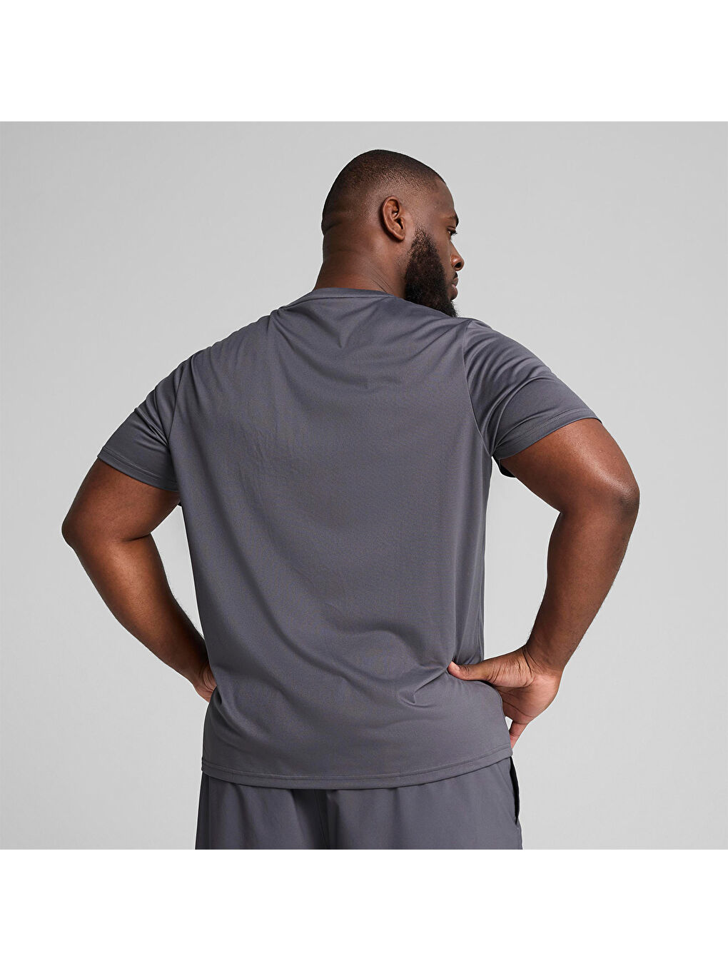 Tad Essential Solid Erkek Gri Tişört-1