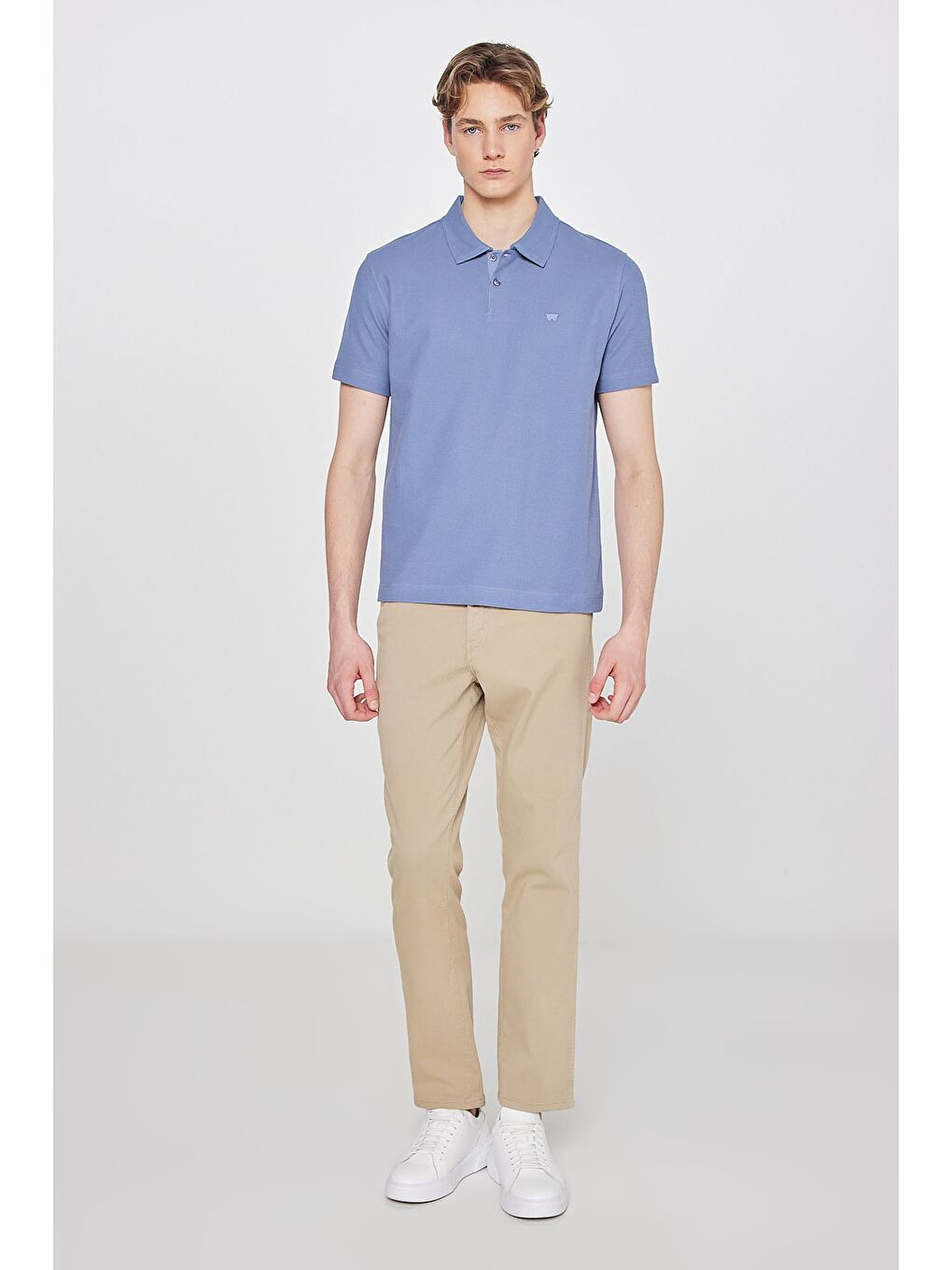 İndigo Polo Yaka Basic Tişört-2