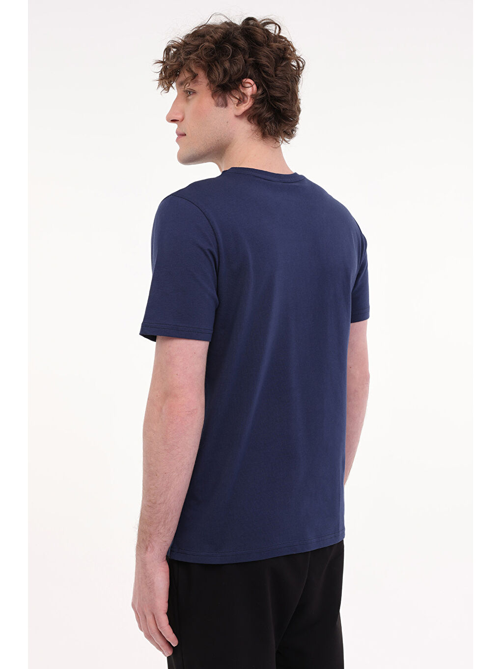 MB PAM C 11SN220 5FX Lacivert Erkek Kısa Kol %100 Pamuk Tişört-1