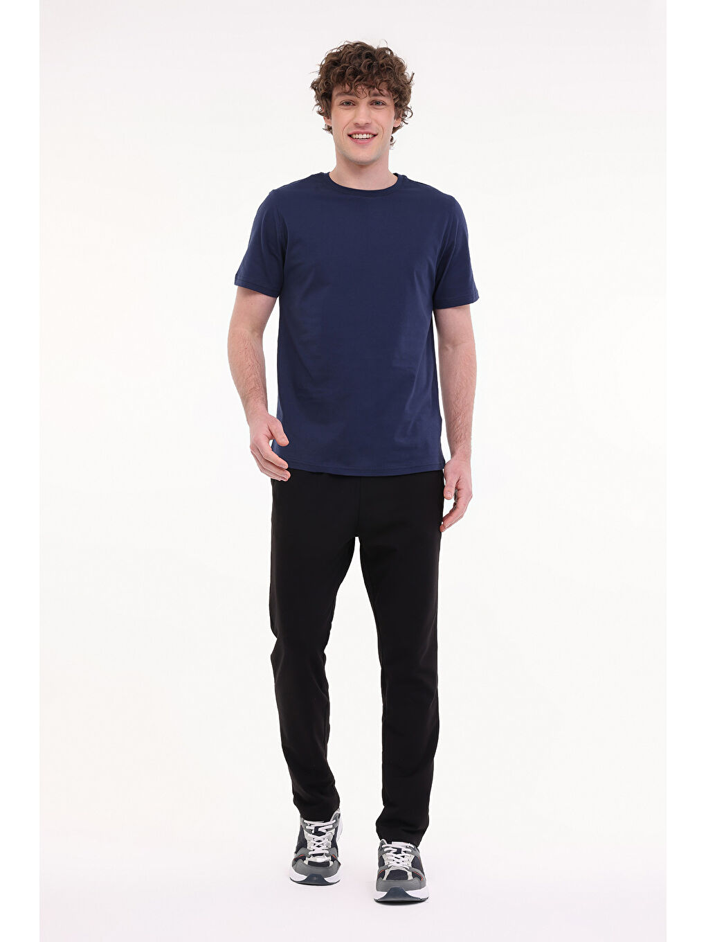 MB PAM C 11SN220 5FX Lacivert Erkek Kısa Kol %100 Pamuk Tişört-2