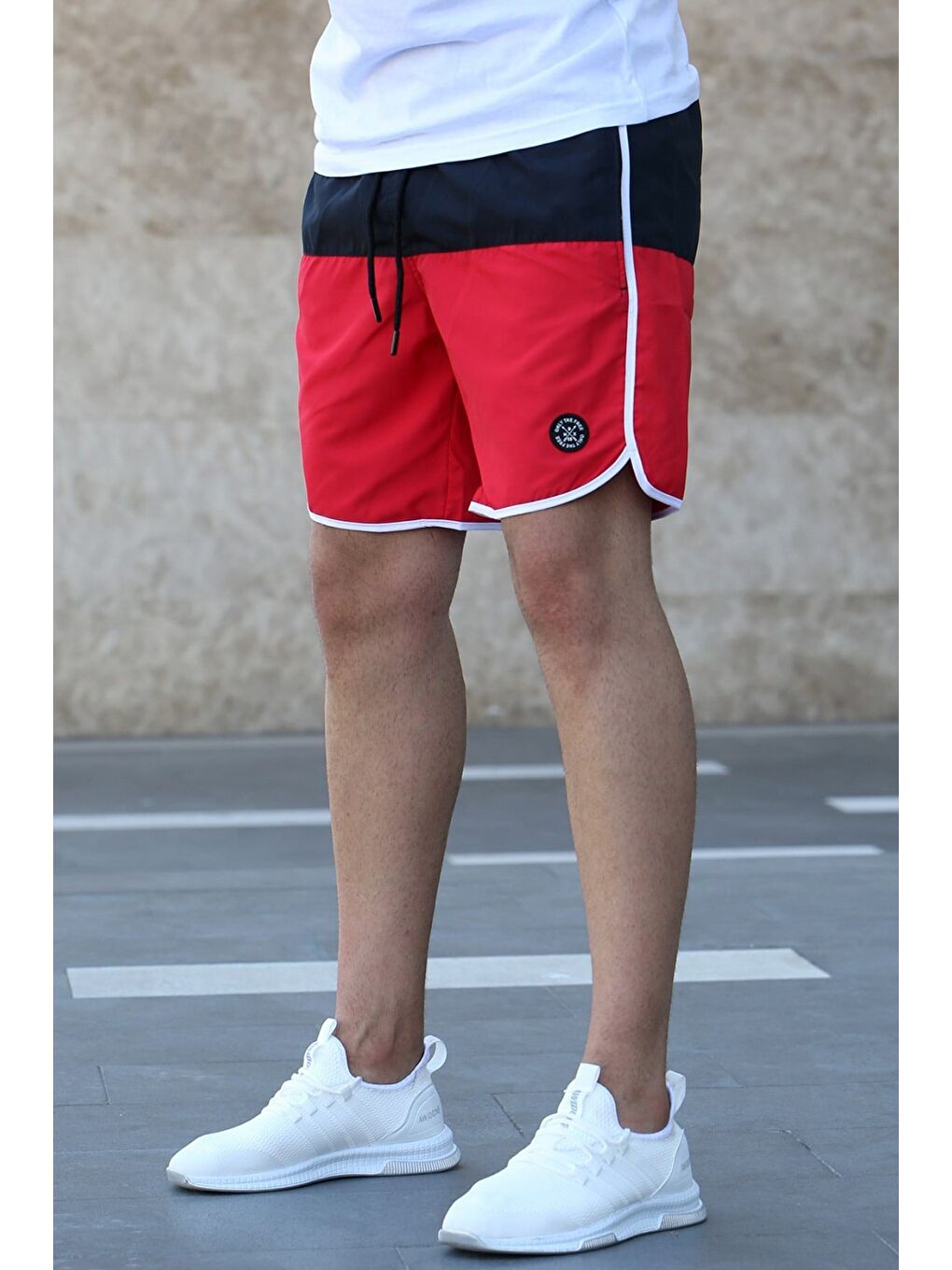 Kırmızı Erkek Deniz Şortu 4254-1