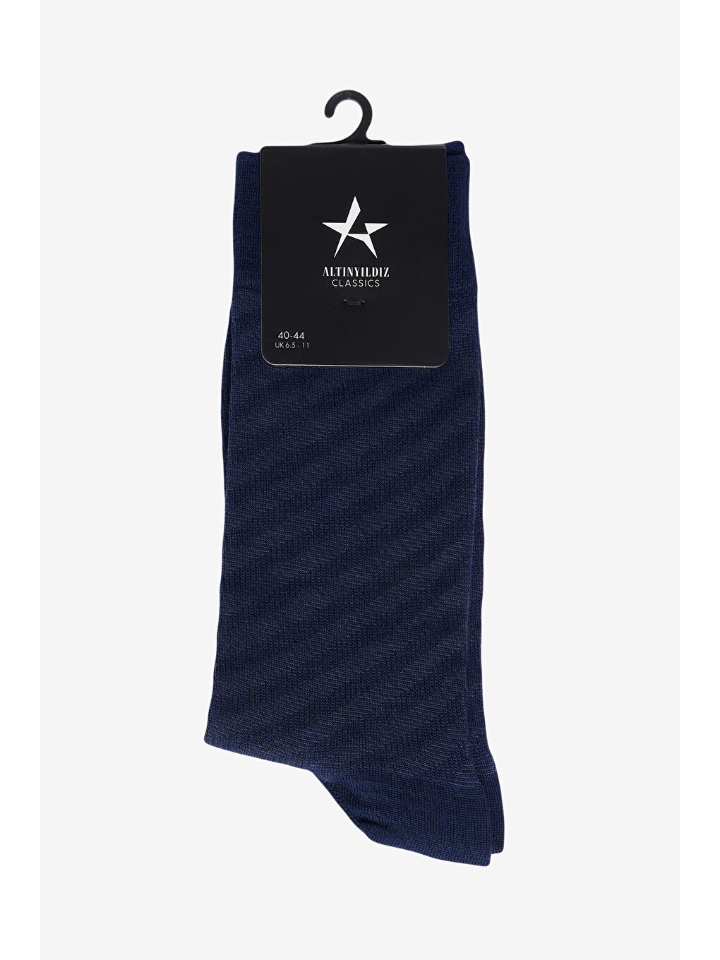 Erkek Lacivert Tekli Desenli Çorap