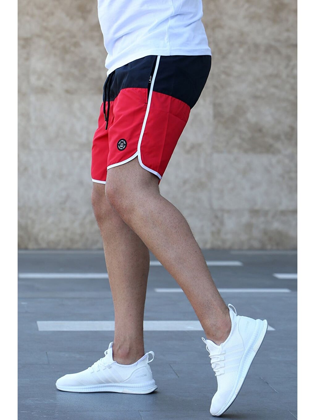 Kırmızı Erkek Deniz Şortu 4254-2