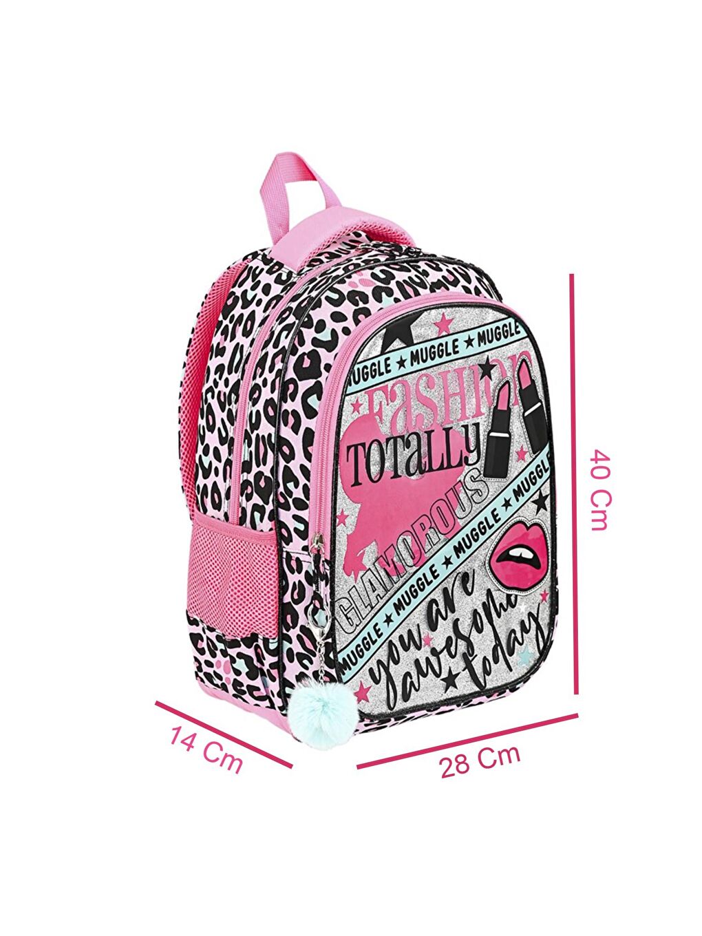 2 Bölmeli Fashion Totally Okul Sırt Çantası (MU-9074)-1