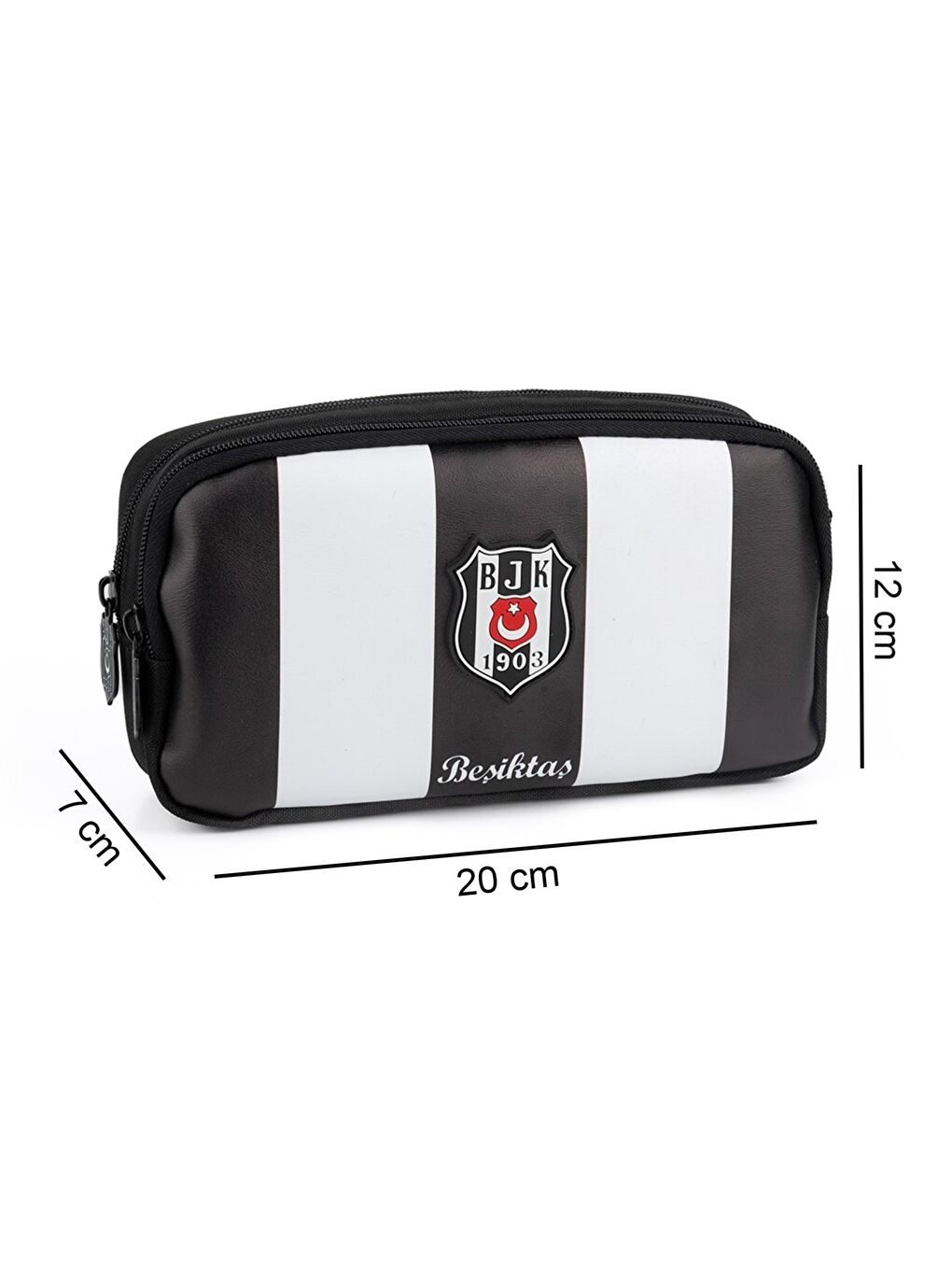 2 Bölmeli Çubuklu Suni Deri Kalemlik (25359)-1