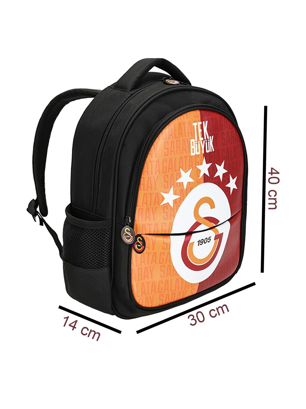 3 Bölmeli 5 Yıldızlı Tek Büyük Suni Deri Okul + Beslenme Çantası +Kalemlik-1