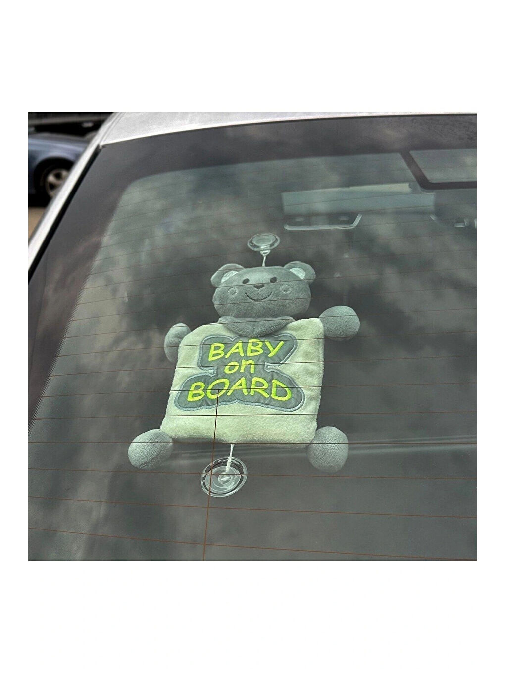 Reflektörlü Arabada Bebek Var Aparatı 875-4