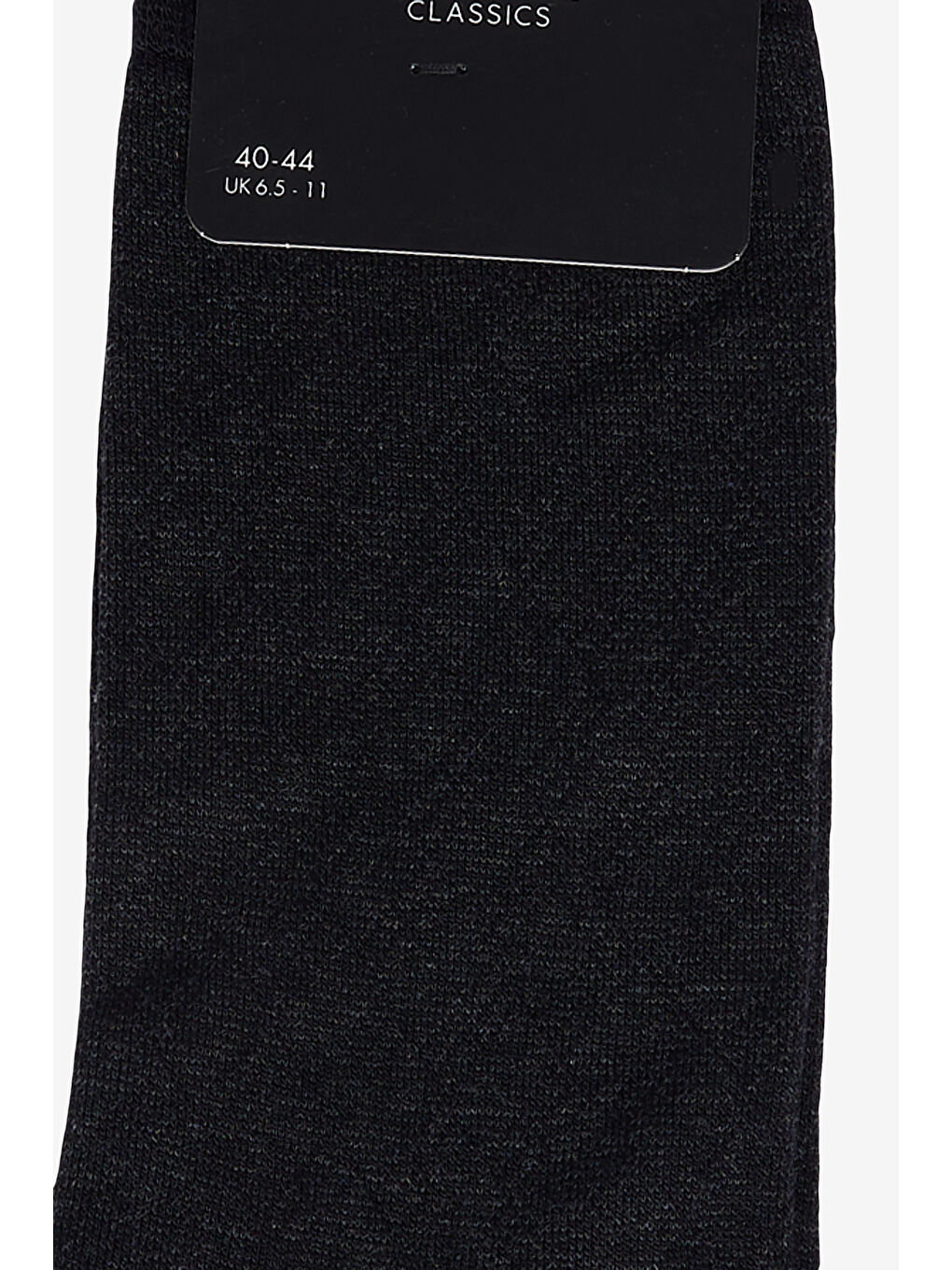 Erkek Siyah Tekli Desenli Bambulu Çorap-1