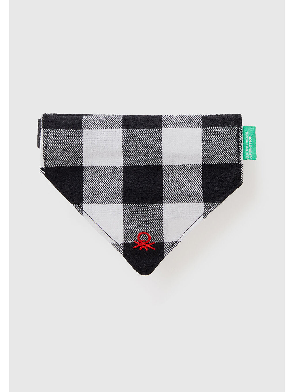 Unisex Yeşil Ekoseli  Köpek Bandanası