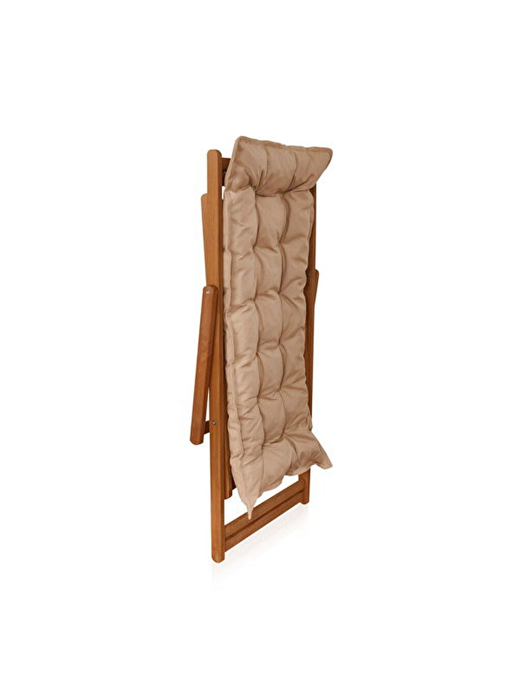 Kahverengi Flex Minderli ve Sehpalı 2’li Şezlong Seti - Natürel / Bej-3