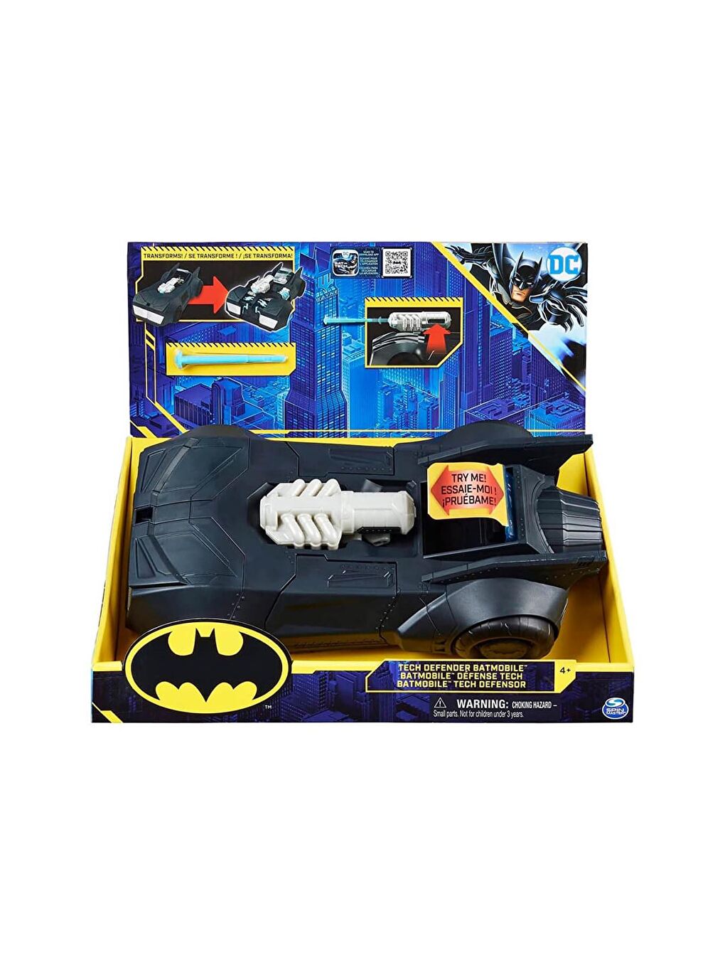 Batman Beyaz-Renklibaskı Transforming Batmobile - 1