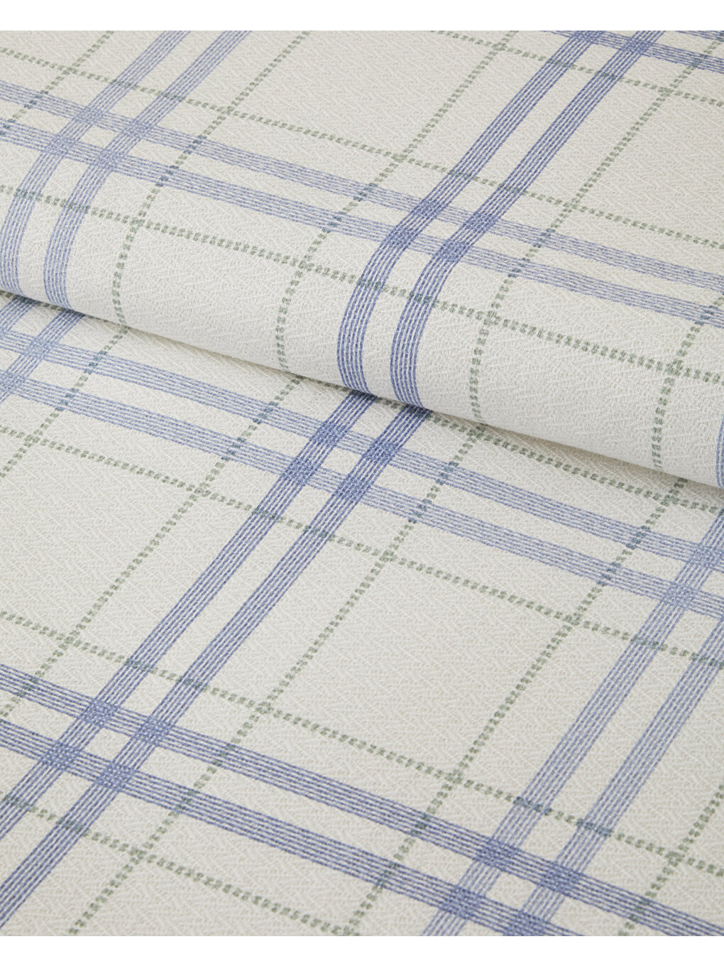 Ashley Baskılı Pamuklu Çift Kişilik Pike 200x220 Cm Mavi-2