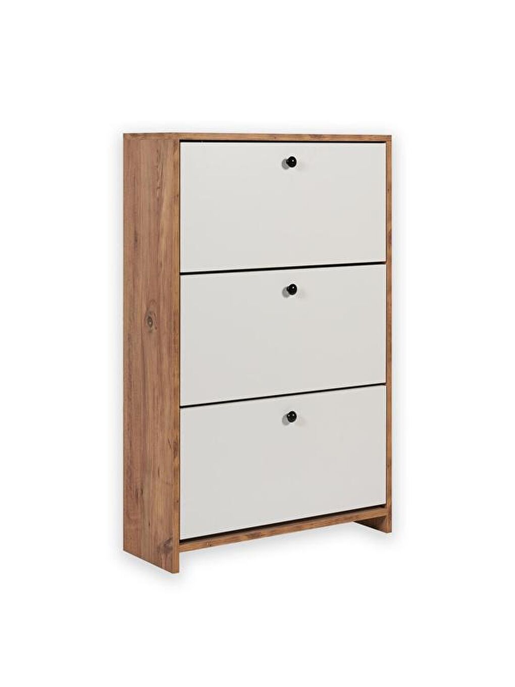 Kahverengi Aspendos Düşer Kapak Ayakkabılık - Atlantik Çam / Beyaz-2