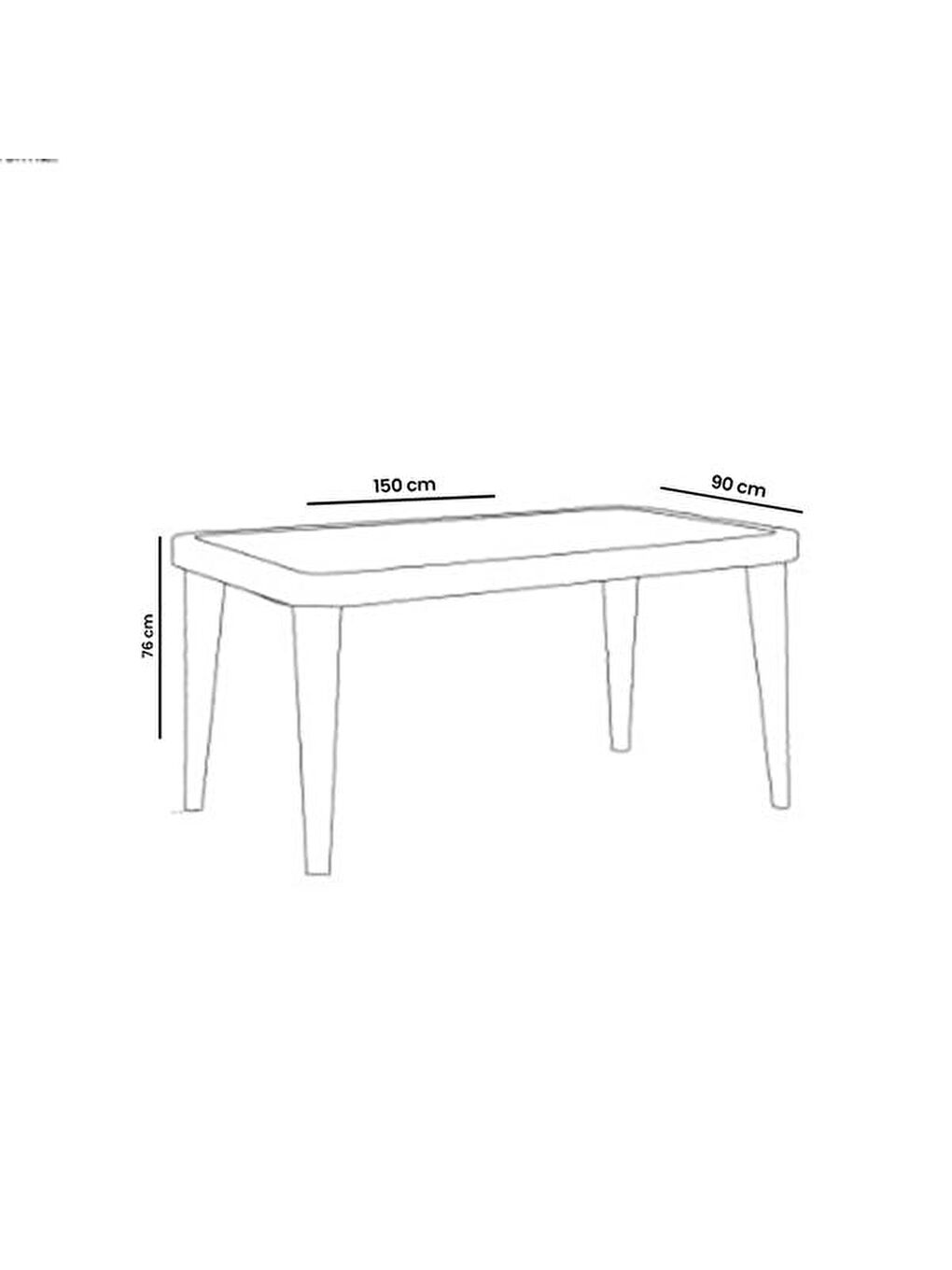 Kahverengi Osaka Bahçe Masa Takımı Seti - Venge-7