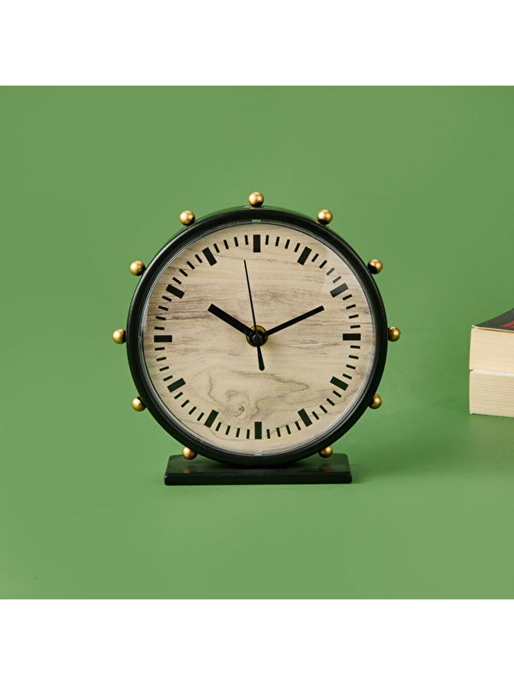 Deco Timon Masa Saati - Siyah - 18 cm-1