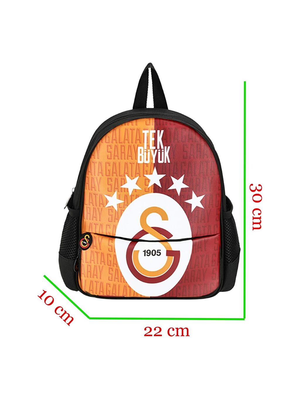 2 Bölmeli 5 Yıldızlı Tek Büyük Suni Deri Anaokulu+Beslenme Çantası + Kalemlik-2