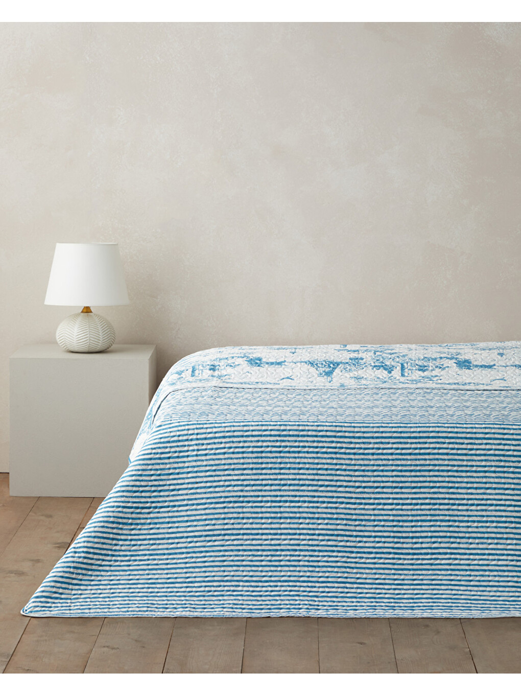 Seaside Serenity Çift Kişilik Çok Amaçlı Örtü 200x220 Cm Mavi-1